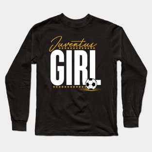 Juventus Fan Soccer Girl Long Sleeve T-Shirt